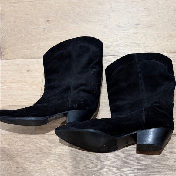 EUC Freda Salvador Loretta Western Boot in Black Suede Sz 10.5 - Picture 2 of 10